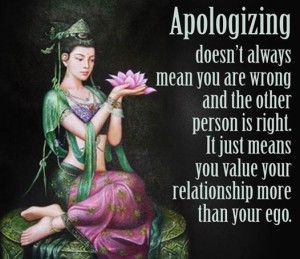 Apologizing